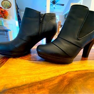 Sofft booties, soft leather worn twice, some slight scuff marks on heels.